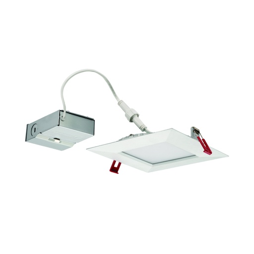 [ILU.01.963] LITHONIA Spot LED 6" cuadrado WF6, 120V, 5000K, luz blanca, housing blanco