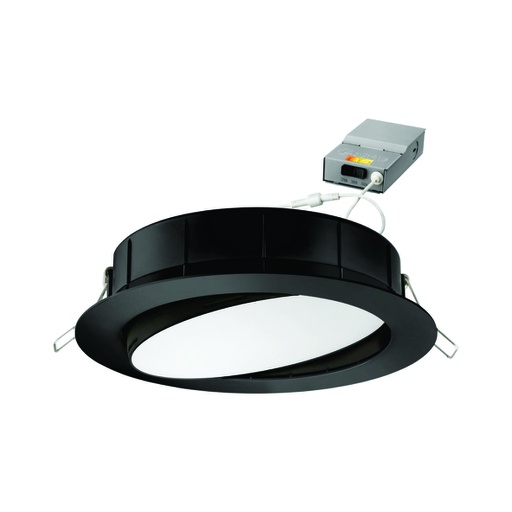 [ILU.06.261] LITHONIA Spot LED 4" redondo WF4, 120V, 3000/4000/5000K switchable, 90 CRI, housing blanco, cardán ajustable