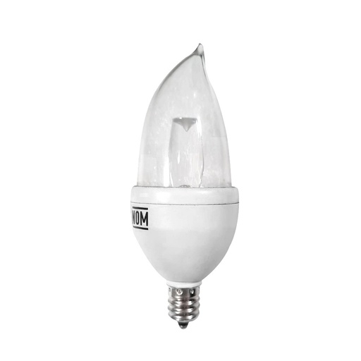 [ILU.06.436] [950875764] OSRAM Bombillo LED tipo vela, 4W, 120V, 2700K, luz cálida, dimeable, rosca E12
