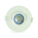 Spot LED redondo dimerizable-CCT 7W, 500Lms, 100-240V, 3000+4000+6500K, 20,000hrs, CE