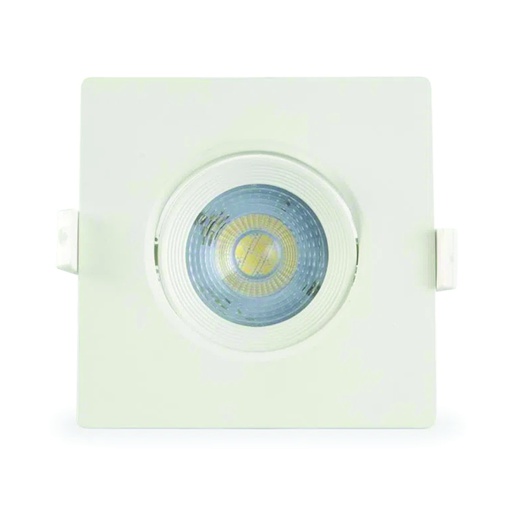 [ILU.06.986] Spot LED cuadrado 6W, 450Lms, 100-240V, 3000K, 15,000hrs, GU10, CE