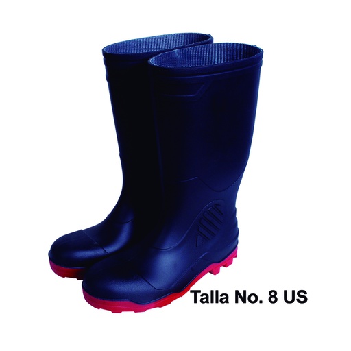 [HER.04.735] SURTEK Botas de seguridad industriales de PVC talla 8 US