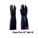 NOVAX Guantes de protección de hule 16", clase 0, hasta 1000Vac, talla10