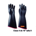 NOVAX Guantes de protección de hule 18", clase 4, hasta 36000Vac, talla9