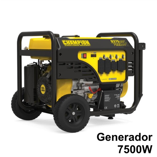 [GYC.07.214] Generador de electricidad a gasolina 9375/7500W, 120/240V